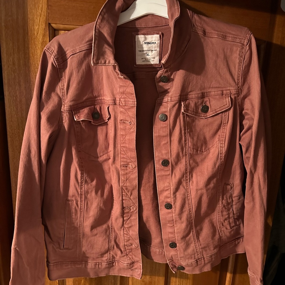Pink jean jacket
